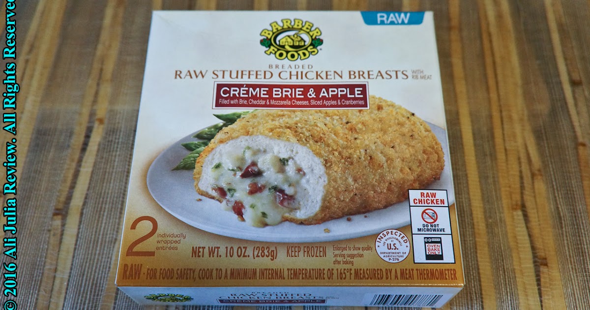 Ali Julia Product Reviews: Food review: Barber stuffed chicken breasts ...