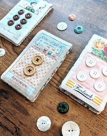 Button Card Needlebook Tutorial by Heidi Staples of Fabric Mutt