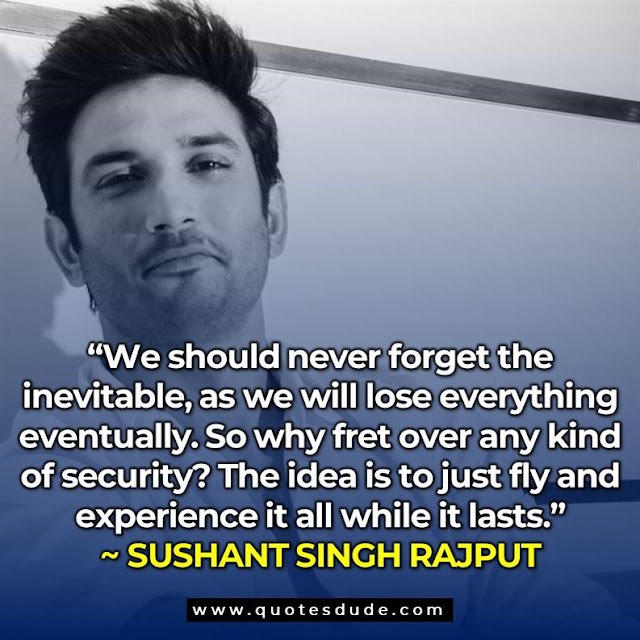 Sushant Singh Rajput Quotes and Sayings