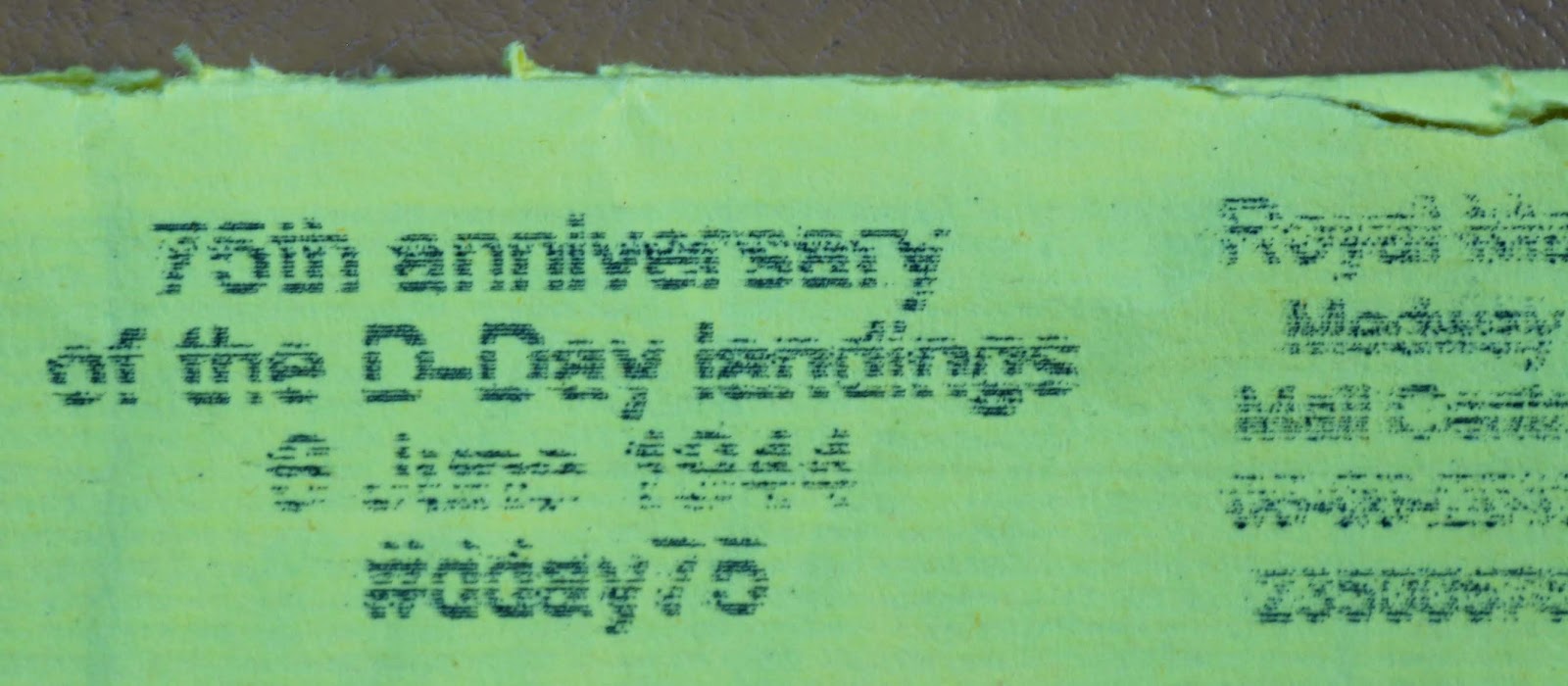 Mail Adventures: D-Day Postmark & Stamp