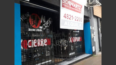 Una nueva muestra de la brutal crisis generada por el gobierno de Cambiemos: ochenta locales vacíos, en solo once cuadras de la avenida Córdoba