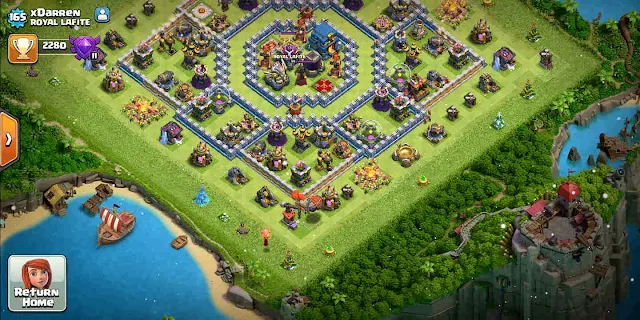 Cara Mengganti Latar Pemandangan COC