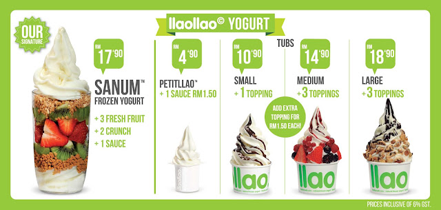 llaollao Natural Frozen Yogurt @ Midvalley Megamall, KL - f i n d i n g