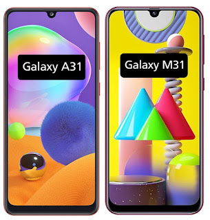 compare samsung galaxy a31 and m31