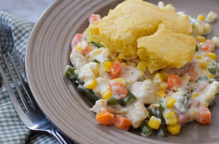 The Backroad Life Cornbread Chicken Pot Pie
