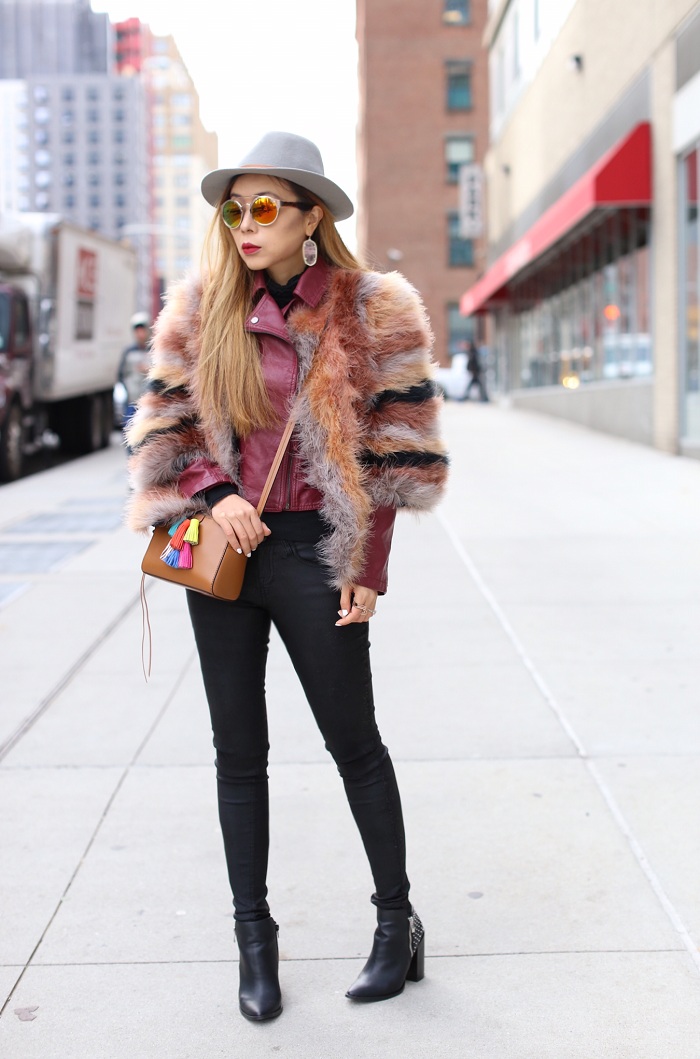 topshop feather jacket
