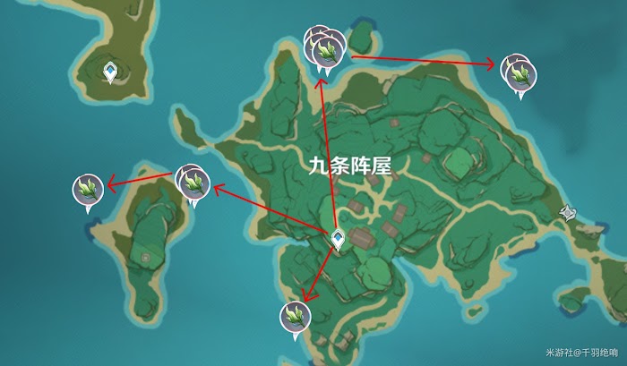 原神 (Genshin Impact) 海草採集地點與路線