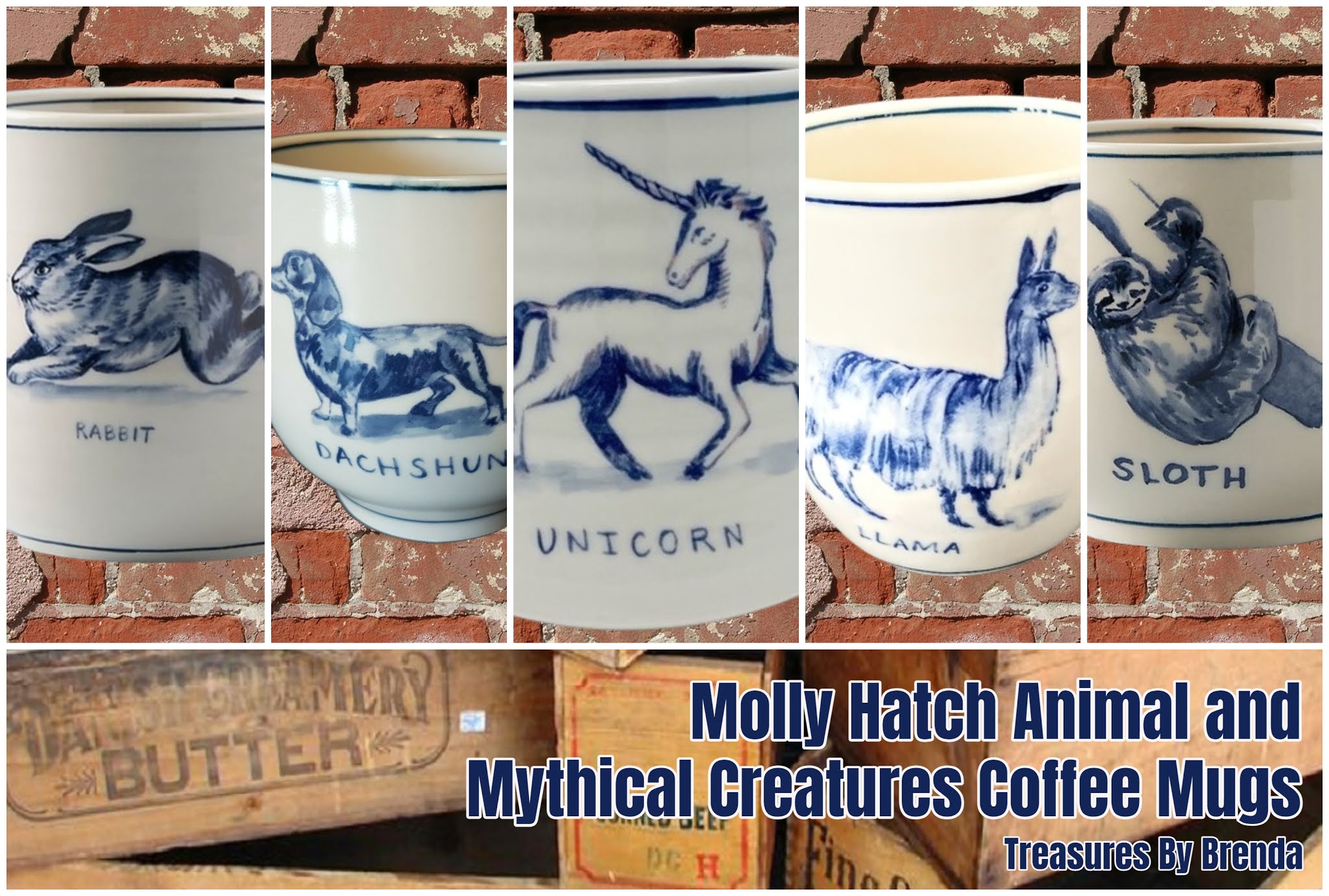 Treasures By Brenda 31 DAYS OF COFFEE MUGS (2020) Molly Hatch Animal