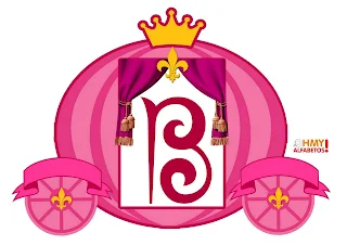 Abc in Princess Carriage. Letras en Carruaje de Princesa.