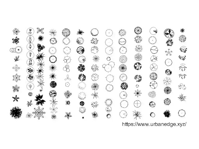 Trees top view plan cad blocks download, 130+ Tree cad blocks