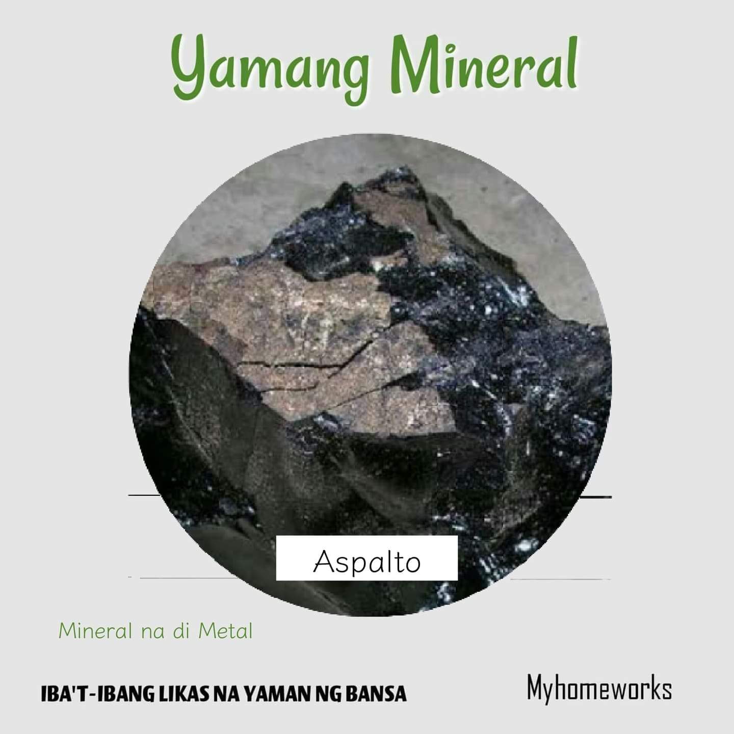My Homeworks YAMANG MINERAL