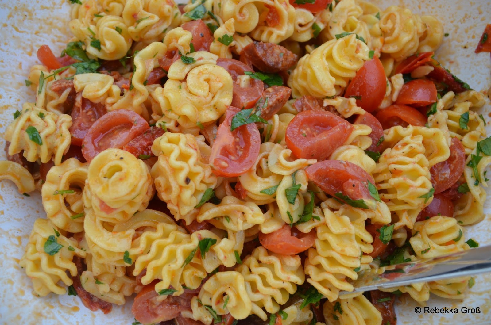 beatingbowls Pasta Salad with Chorizo