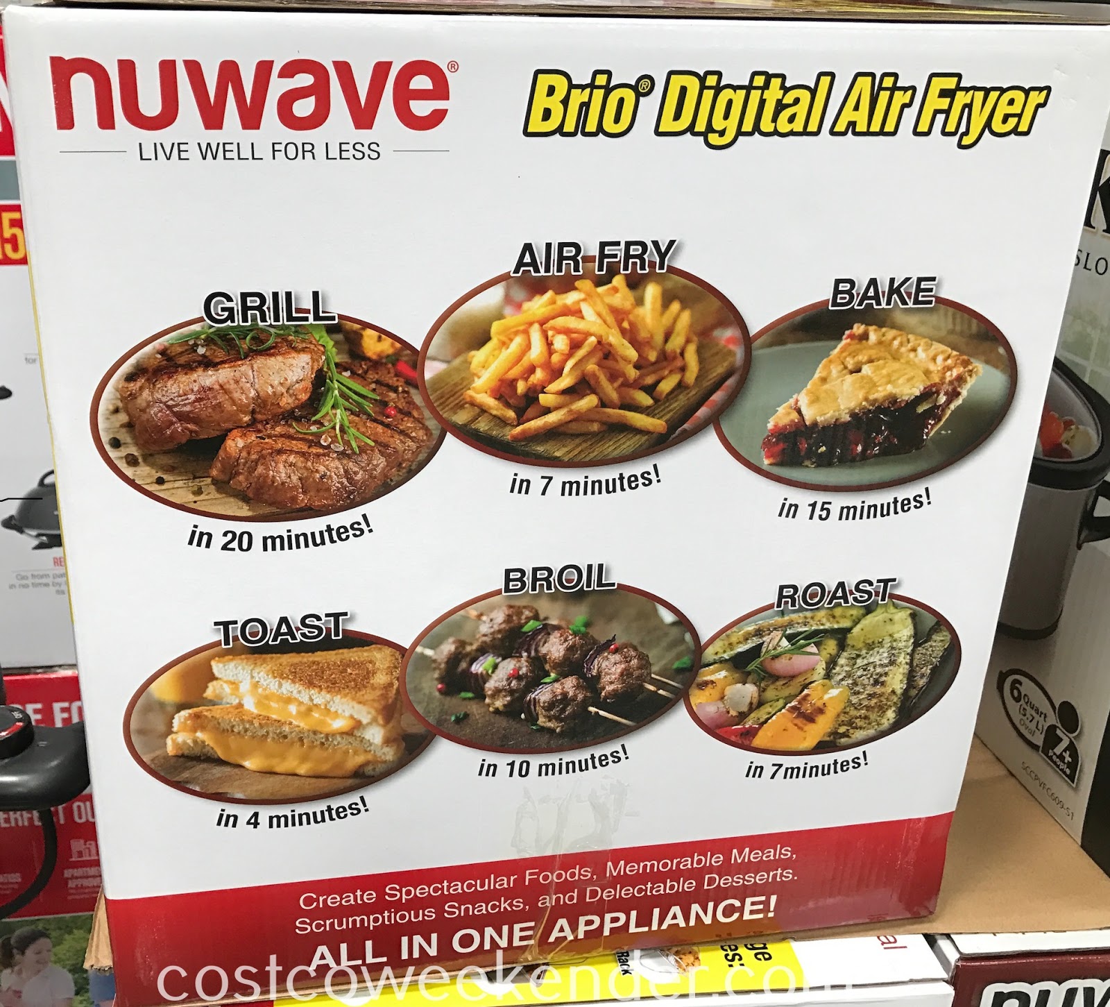 Nuwave Brio Digital Air Fryer Costco Weekender