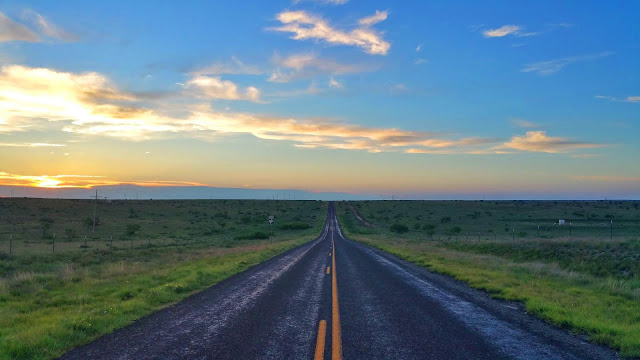 IPhone Long Road Sunset iPhone and Desktop Wallpaper