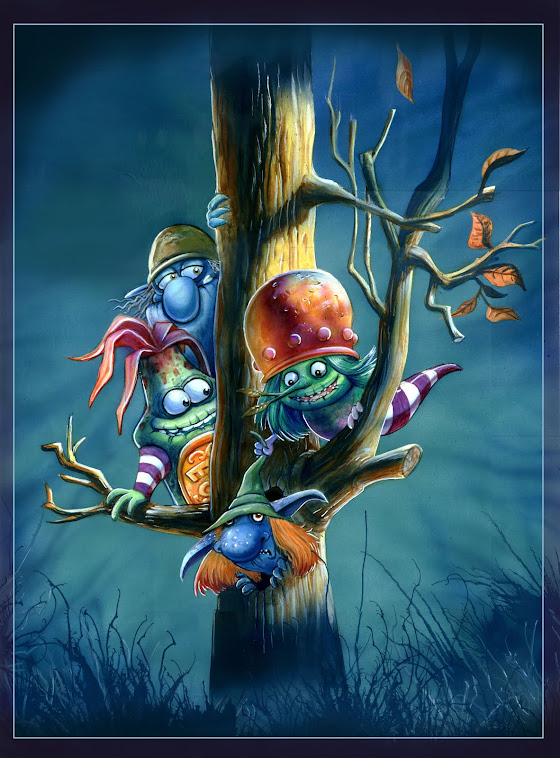 Duendes en el arbol