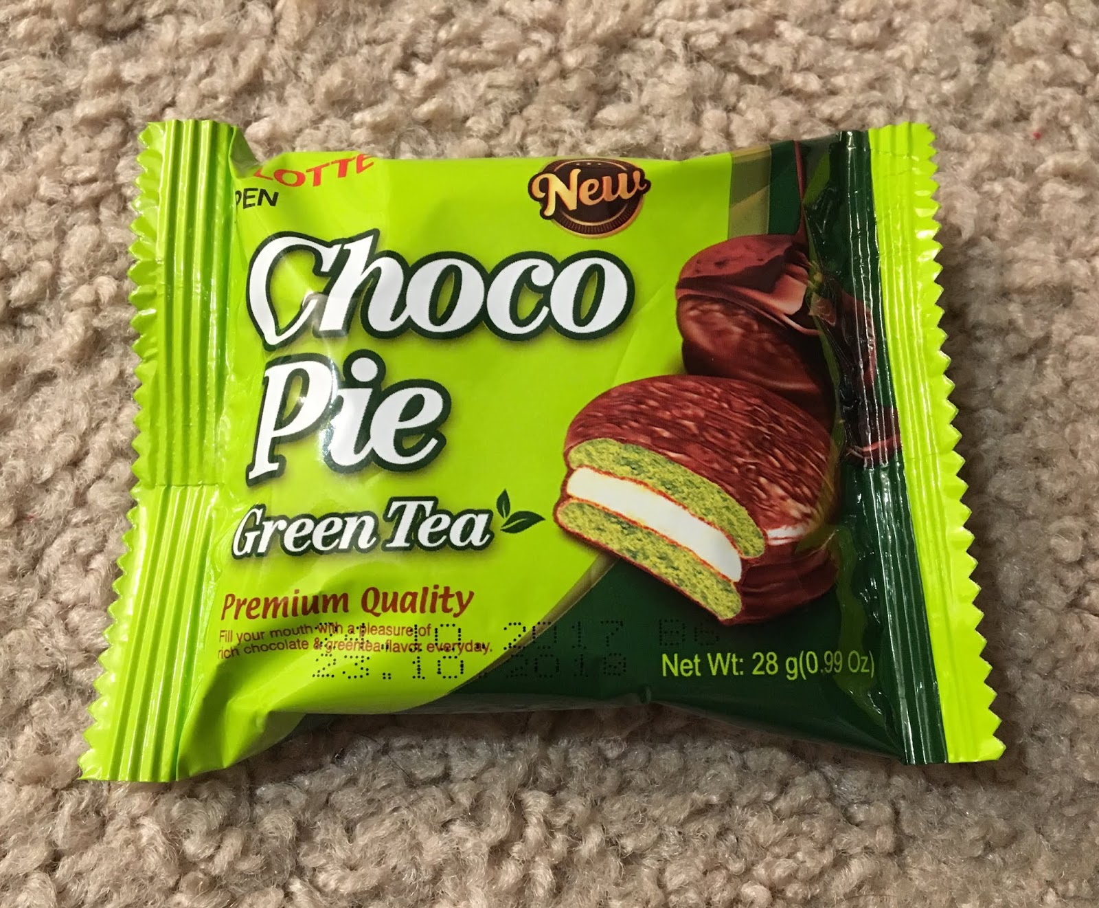 In Love with a Dream Snack Time Choco Pie Green Tea!