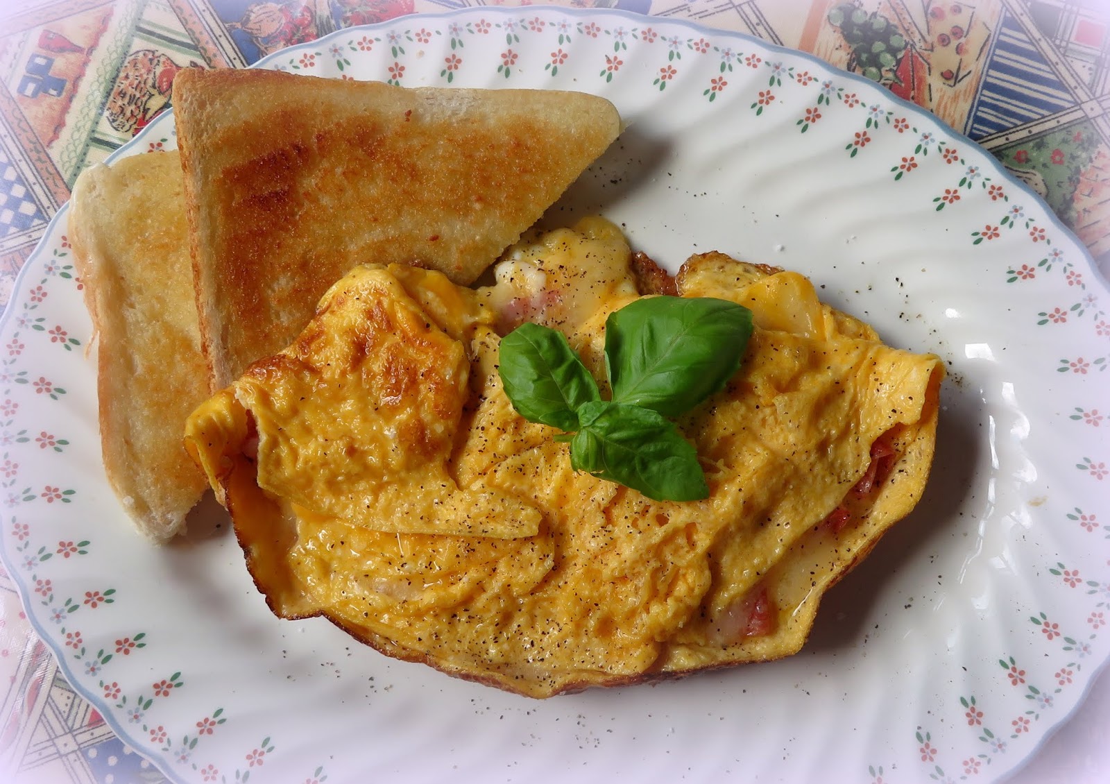 Salami & Cheese Omelette The English Kitchen