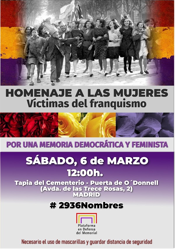 Homenaje a las Mujeres Víctimas del Franquismo Homenaje a las Mujeres Víctimas del Franquismo