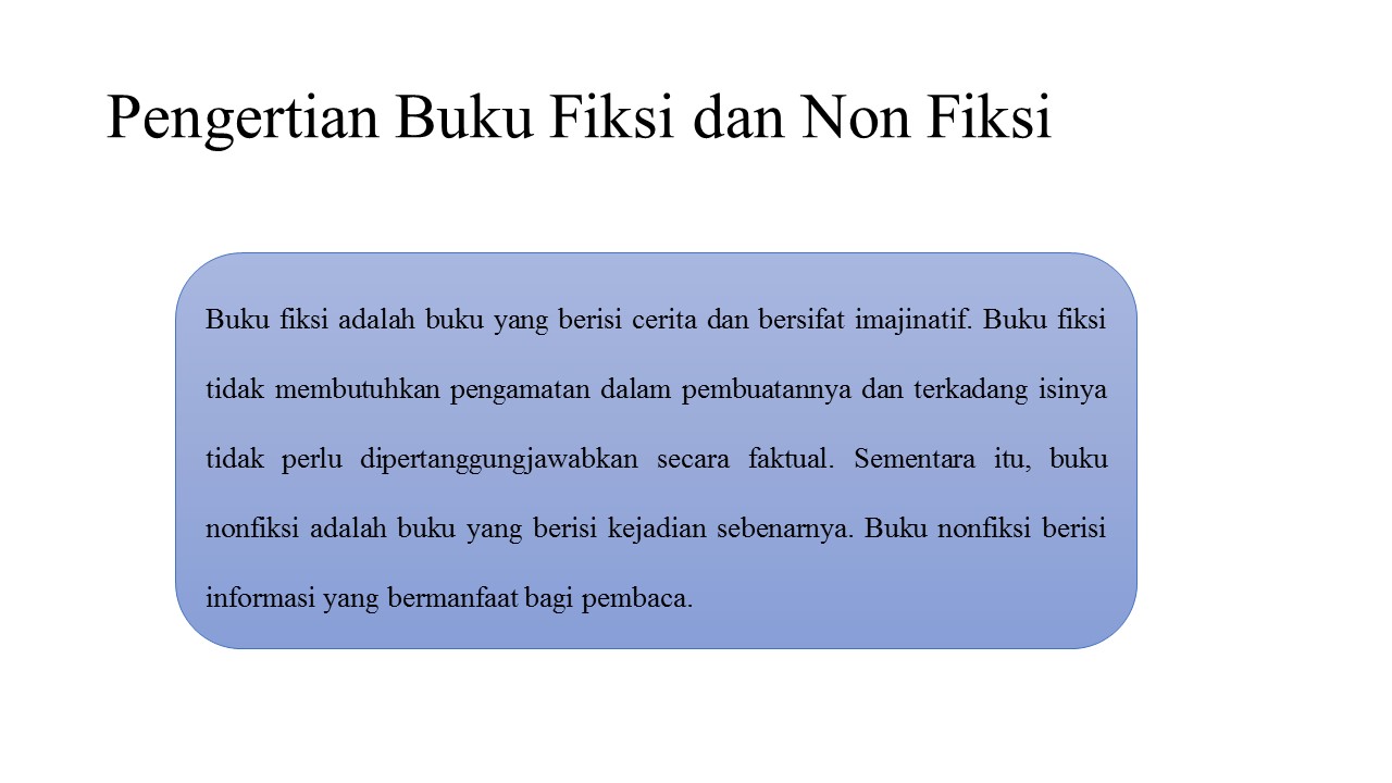Bahasa Indonesia Kelas 7 Buku Fiksi Non Fiksi