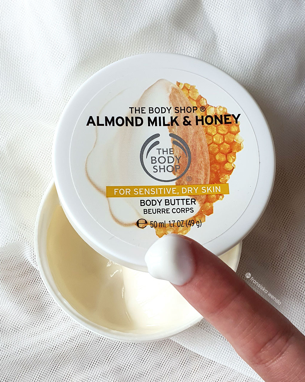 The Body Shop Almond Milk & Honey Body Butter Review fransiska wenda