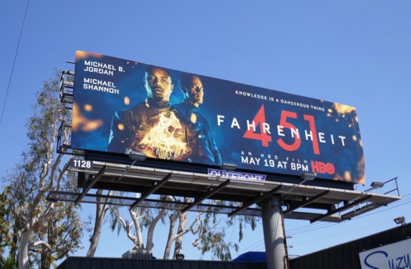 Fahrenheit 451 movie billboard 3rd Street Fahrenheit 451 movie billboard