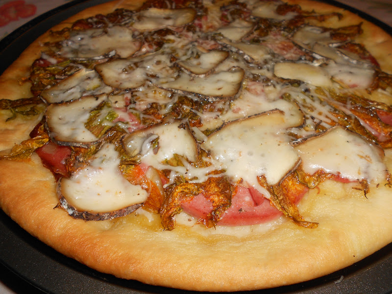 La vispa Teresa Pizza con mortadella fiori di zucca e l'Ottavio