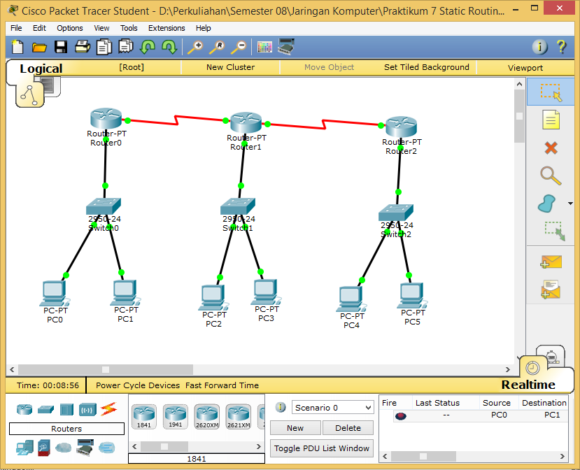 MKHBlog: Tutorial Cara konfigurasi Static Routing