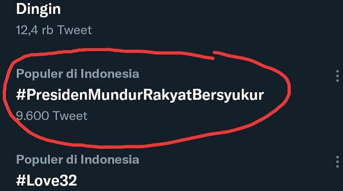 Trending Tagar #PresidenMundurRakyatBersyukur, Netizen: Rezim Biadab Hancurkan Rakyat!