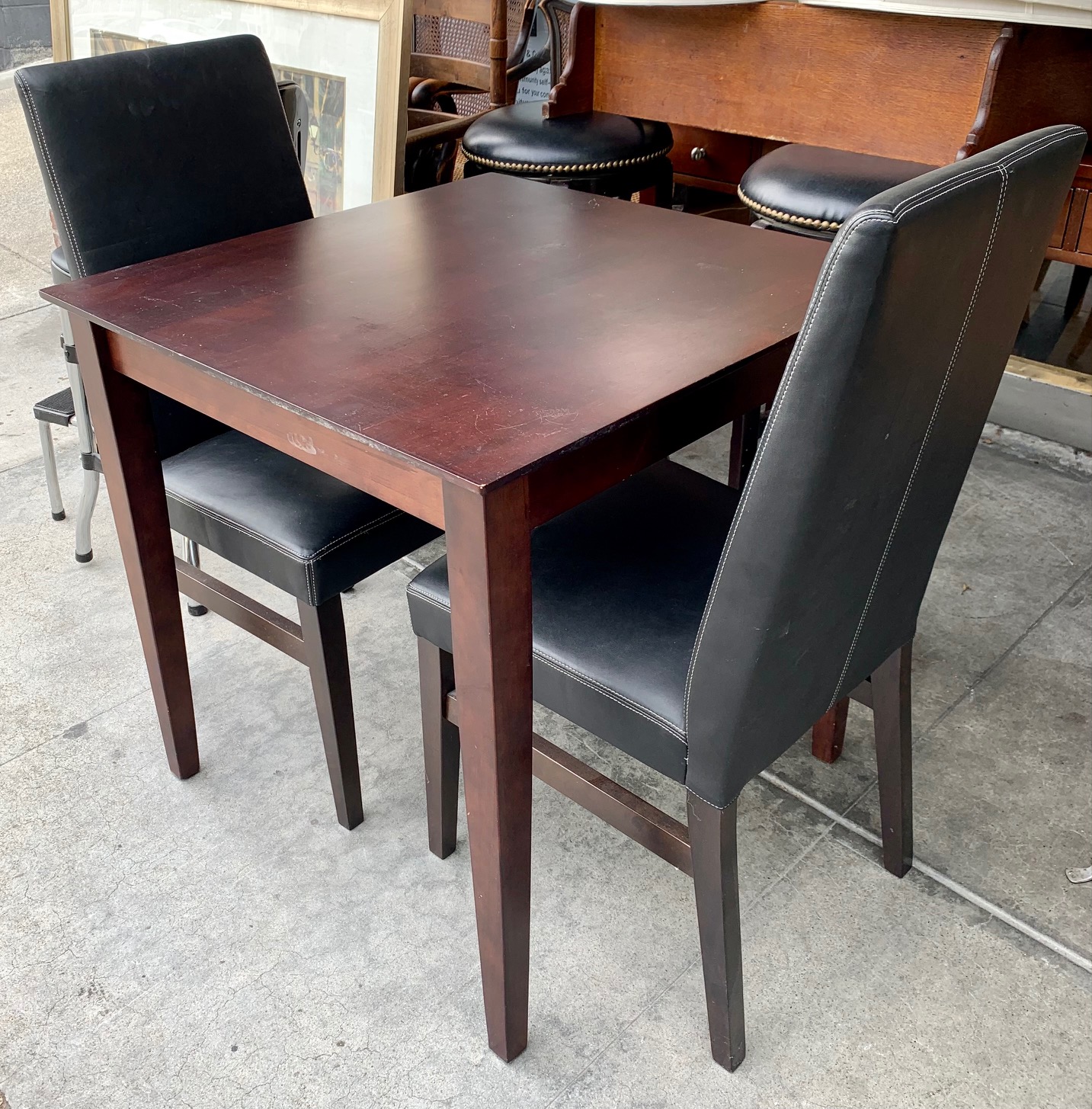 UHURU FURNITURE & COLLECTIBLES SOLD 105730 Espresso Square Bistro