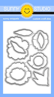 Sunny Studio Stamps: Pink Peonies Peony Flower Matching Metal Cutting Dies Sunny Studio Stamps: Pink Peonies Peony Flower Matching Metal Cutting Dies