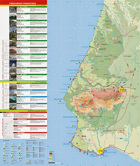 Mapa de Sintra e Cascais