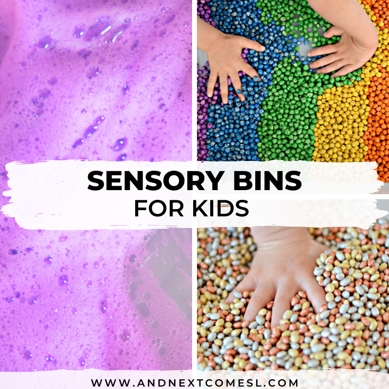 Sensory bin ideas for toddlers and preschool