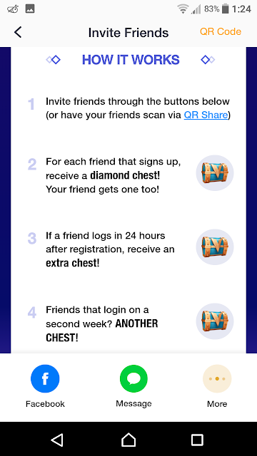 Invite your Friends and get More Reward box