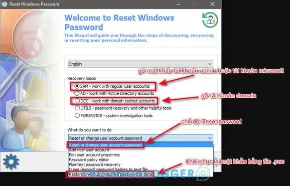 Hướng dẫn phá mật khẩu Windows bằng công cụ NHV Boot
