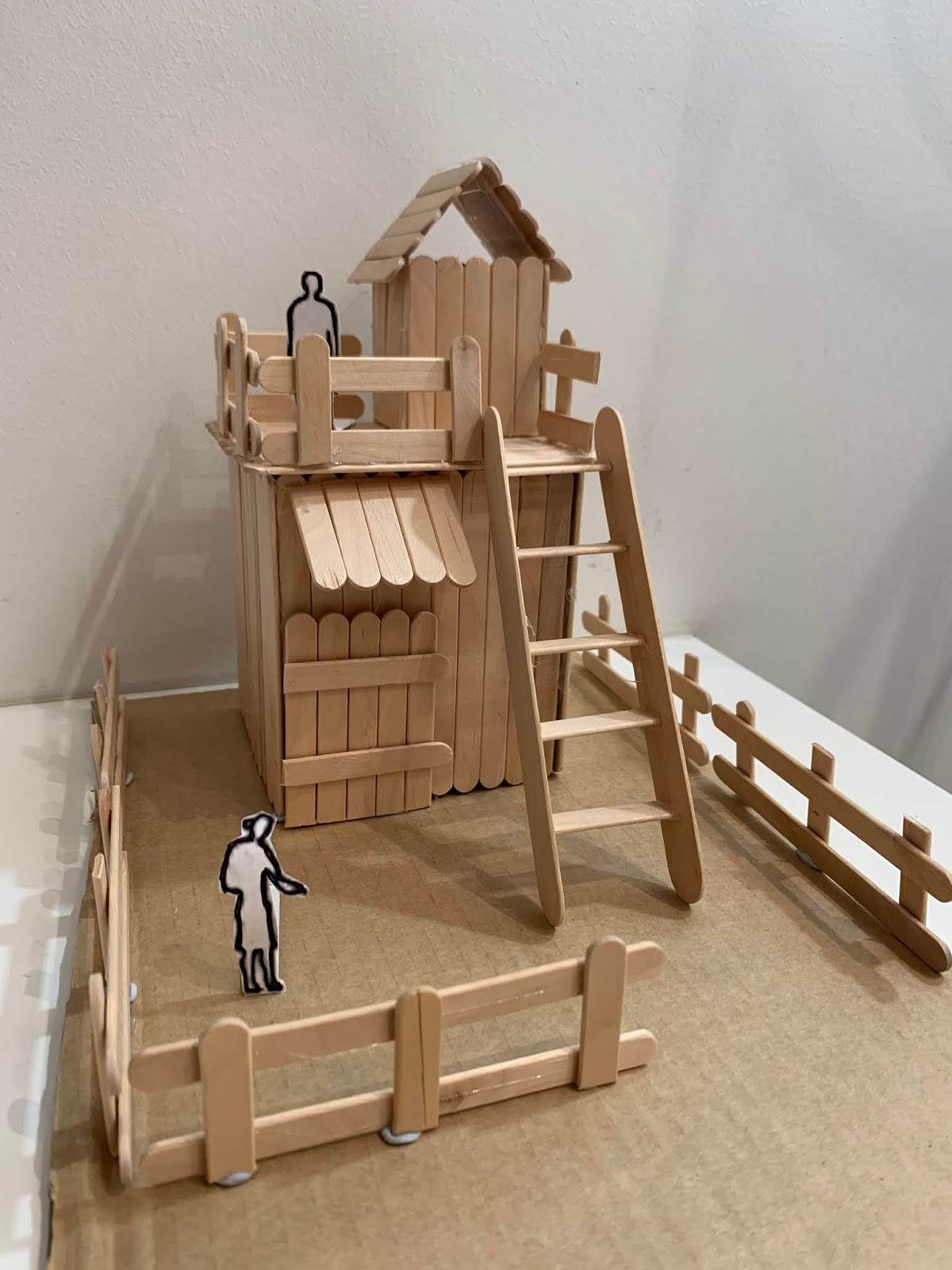 SHIRA - BENV1010: Model made of paddle pop sticks