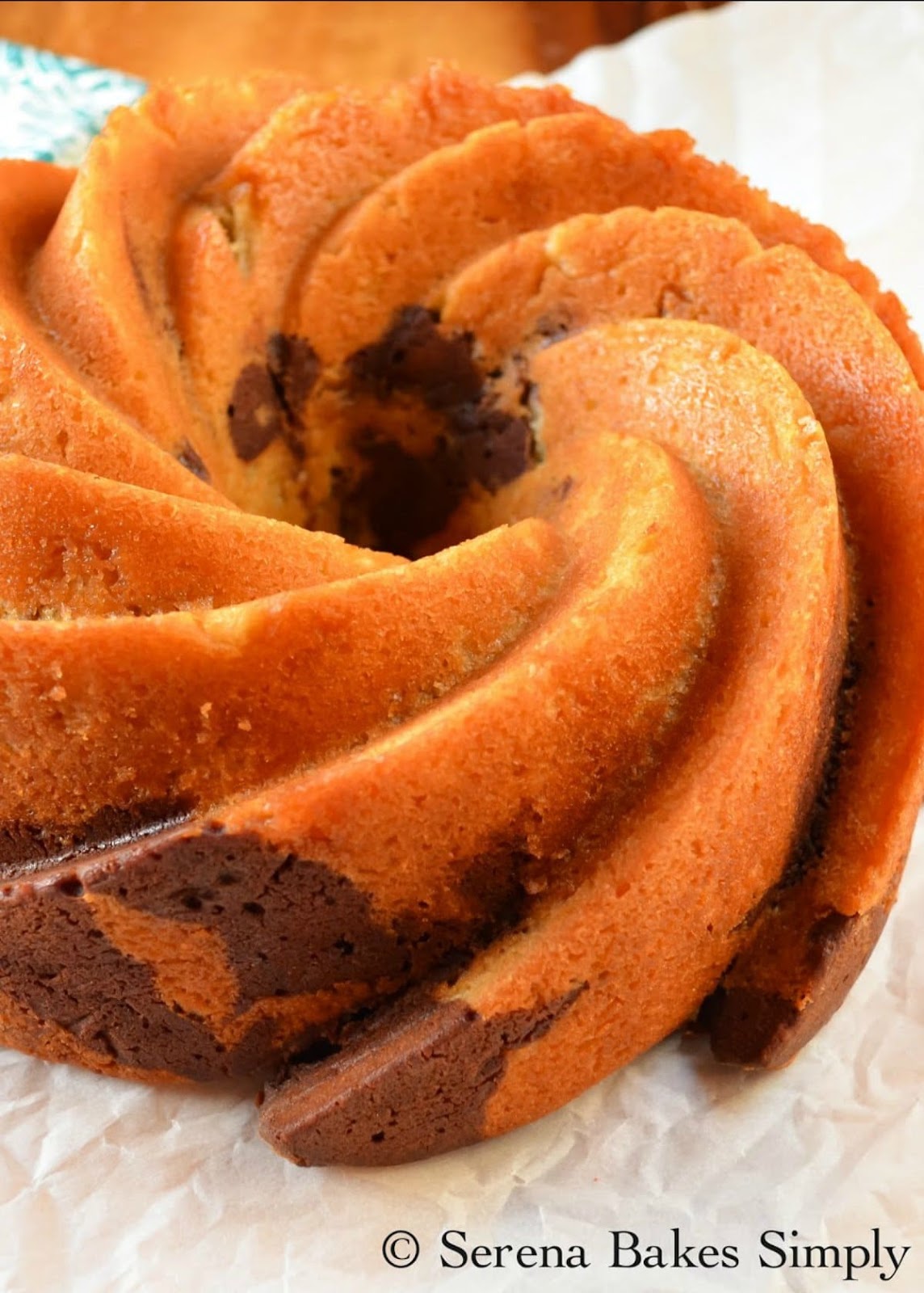 Buttermilk Marble Bundt Cake with Chocolate Glaze Serena Bakes Simply