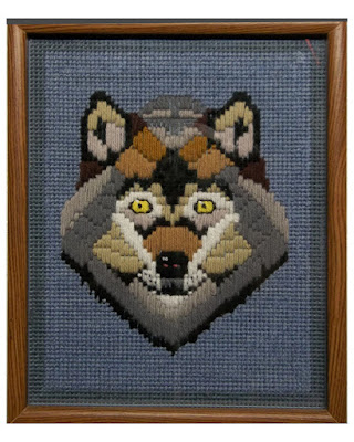 Alpha Wolf needlepoint