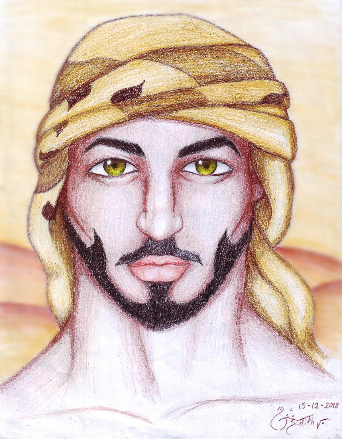 Hombre Árabe - Dibujo