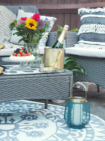 How to create an outdoor living room in your garden this summer. budget summer garden makeover in collaboration with Sainsbury's Home.