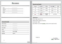 Two Page Resume/CV Format | thumbnail