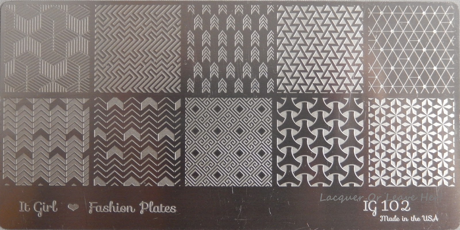 Lacquer or Leave Her! It Girl Nail Art Review of new plates from new