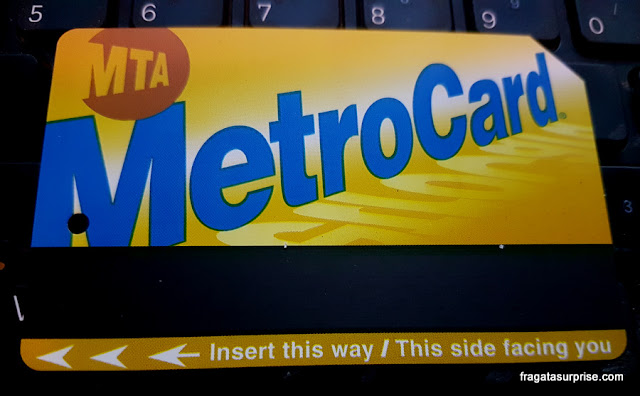Cartão do transporte público de Nova York Metrocard