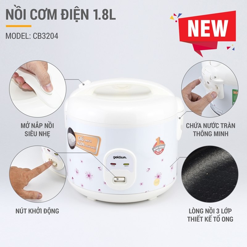 Goldsun Nồi cơm điện CB3204