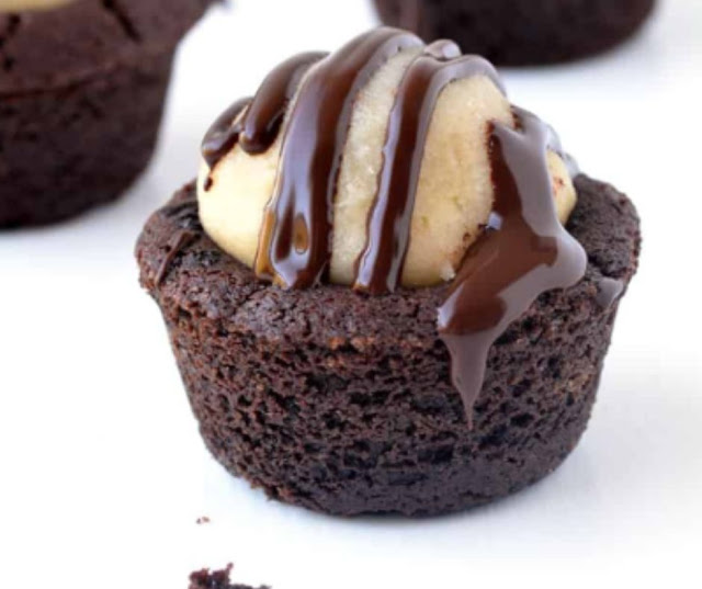 Chocolate Cookie Dough Cookie Cups Chocolate Cookie Dough Cookie Cups