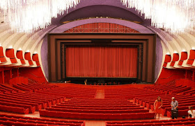 Carlo Mollino's modern auditorium is a feature of the  rebuilt Teatro Regio in Turin