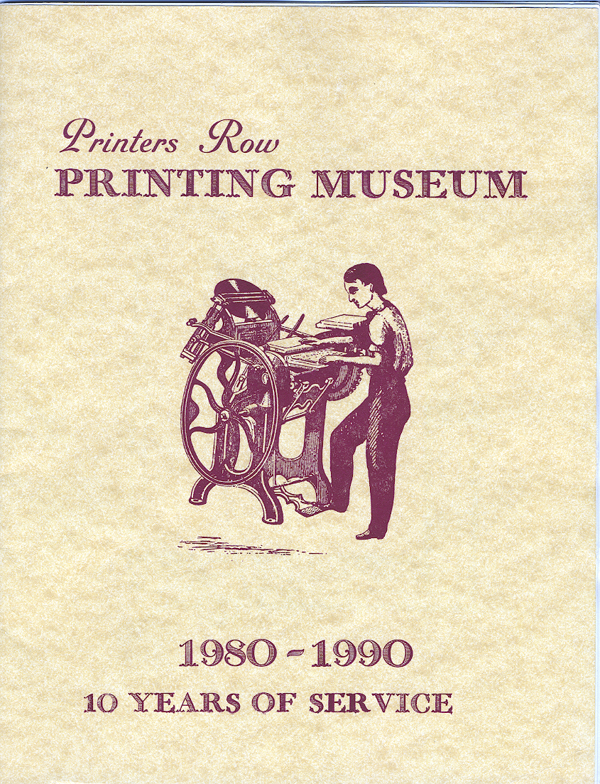 Tampa Book Arts Studio A Sampling of Chicago's Historic Printers Row