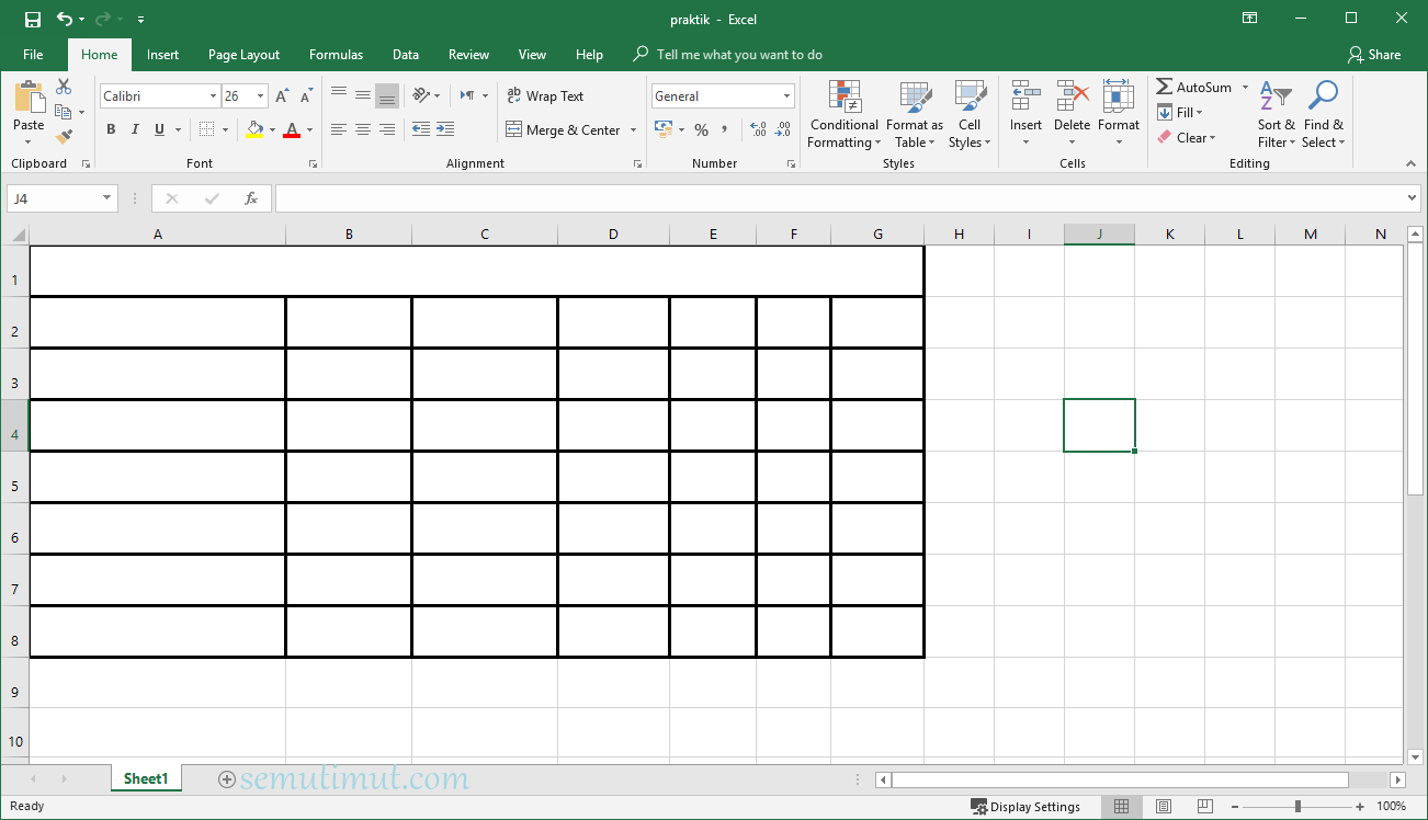 Cara Membuat Tabel Di Excel Mudah Untuk Pemula Phonesable - Vrogue