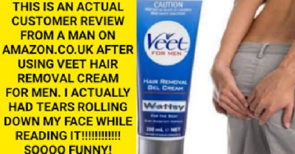 THIS IS AN ACTUAL CUSTOMER REVIEW FROM A MAN ON AMAZON AFTERUSING VEET