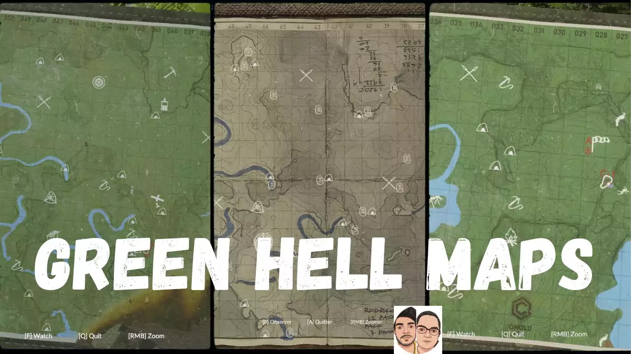Updated Green Hell Maps