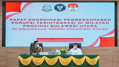 Wakil Ketua KPK Rakor dengan APH Sulut Bahas Sinergi Pemberantasan Korupsi